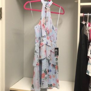 Floral halter dress never worn